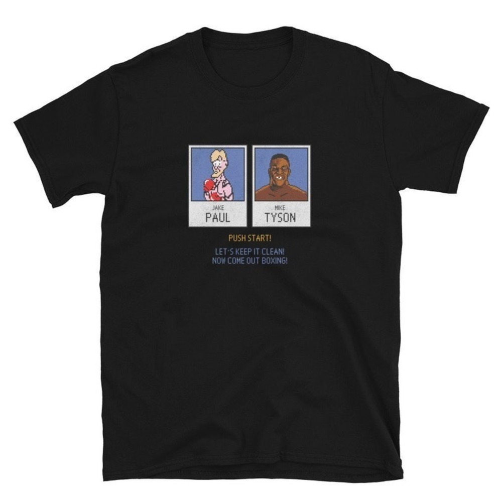 Tyson Vs Paul Style Retro Gaming Boxing Shirt
